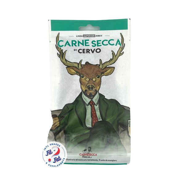 Carne Secca Italia - Carne Secca Affumicata di Cervo Superior Jerky 40 –  Acquista Online al Miglior Prezzo - Fit or Fat Market