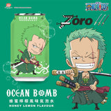 Ocean Bomb - One Piece ZORO Honey Lemon Flavour / Bevanda Frizzante gusto Miele e Limone 330ml